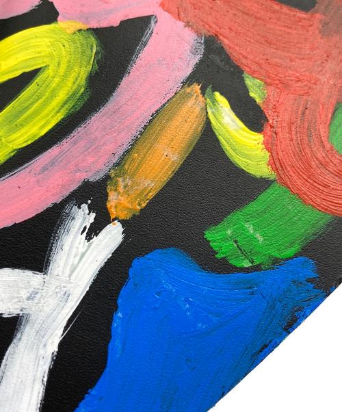 COMME des GARCONS（コムデギャルソン）COMME des GARCONS (コムデギャルソン) 落書きプリントレザーサイドゴアブーツカバー ブラック サイズ:不明の古着・服飾アイテム