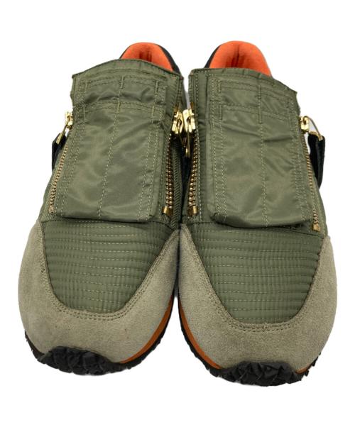 KAPITAL（キャピタル）KAPITAL (キャピタル) MA-1スニーカー カーキ×オレンジ サイズ:不明の古着・服飾アイテム