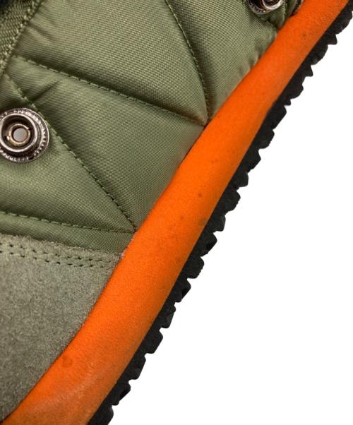 KAPITAL（キャピタル）KAPITAL (キャピタル) MA-1スニーカー カーキ×オレンジ サイズ:不明の古着・服飾アイテム