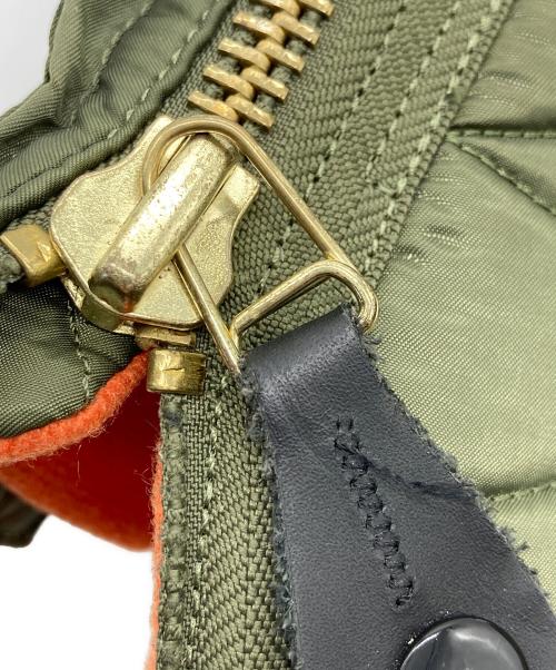 KAPITAL（キャピタル）KAPITAL (キャピタル) MA-1スニーカー カーキ×オレンジ サイズ:不明の古着・服飾アイテム