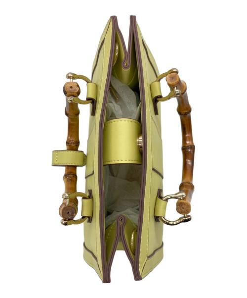 Snidel（スナイデル）Snidel (スナイデル) スクエアバンブーバッグ グリーンの古着・服飾アイテム