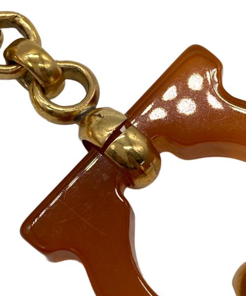 Salvatore Ferragamo（サルヴァトーレ フェラガモ）Salvatore Ferragamo (サルヴァトーレ フェラガモ) ネックレス ブラウン×ゴールドの古着・服飾アイテム