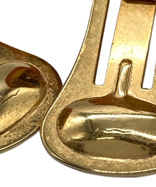 Salvatore Ferragamo（サルヴァトーレ フェラガモ）Salvatore Ferragamo (サルヴァトーレ フェラガモ) イヤリング ブラウン×ゴールドの古着・服飾アイテム