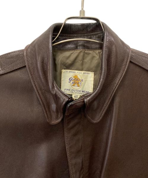 Golden Bear（ゴールデンベア）Golden Bear (ゴールデンベア) A-2フライトジャケット ブラウン サイズ:40の古着・服飾アイテム
