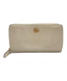 GUCCI（グッチ）の古着「ダブルG ジップアラウンドウォレット」｜ホワイト