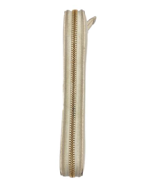 GUCCI（グッチ）GUCCI (グッチ) ダブルG ジップアラウンドウォレット ホワイトの古着・服飾アイテム