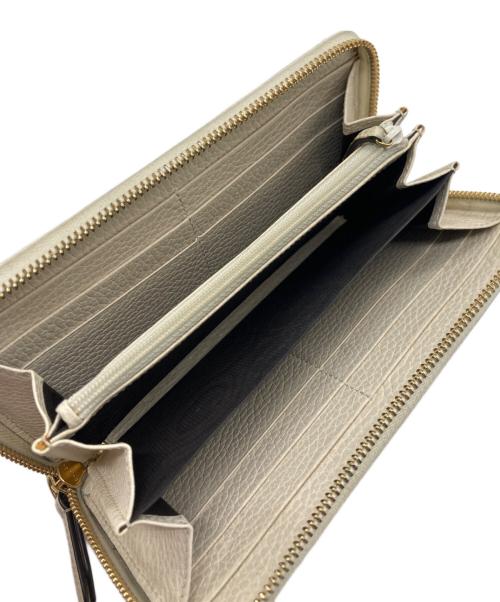 GUCCI（グッチ）GUCCI (グッチ) ダブルG ジップアラウンドウォレット ホワイトの古着・服飾アイテム