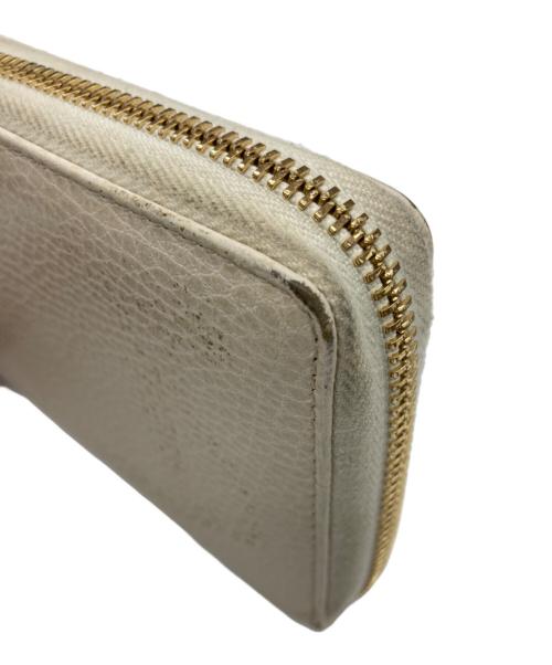 GUCCI（グッチ）GUCCI (グッチ) ダブルG ジップアラウンドウォレット ホワイトの古着・服飾アイテム