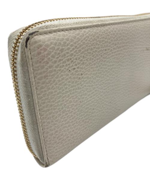 GUCCI（グッチ）GUCCI (グッチ) ダブルG ジップアラウンドウォレット ホワイトの古着・服飾アイテム