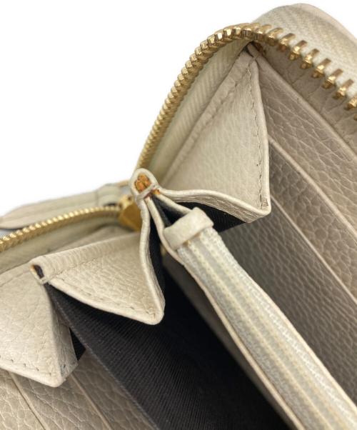 GUCCI（グッチ）GUCCI (グッチ) ダブルG ジップアラウンドウォレット ホワイトの古着・服飾アイテム