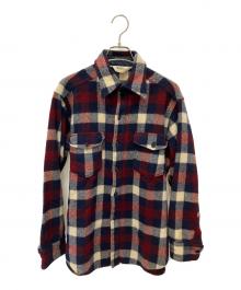 WOOLRICH（ウールリッチ）の古着「長袖シャツ」｜レッド×ネイビー×ホワイト