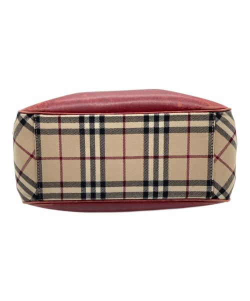 BURBERRY BLUE LABEL（バーバリー ブルー レーベル）BURBERRY BLUE LABEL (バーバリー ブルー レーベル) ワンショルダーバッグ レッド×ブラウンの古着・服飾アイテム
