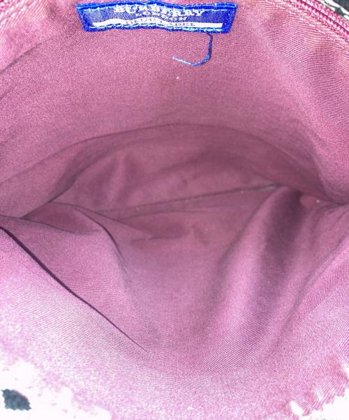 BURBERRY BLUE LABEL（バーバリー ブルー レーベル）BURBERRY BLUE LABEL (バーバリー ブルー レーベル) ワンショルダーバッグ レッド×ブラウンの古着・服飾アイテム