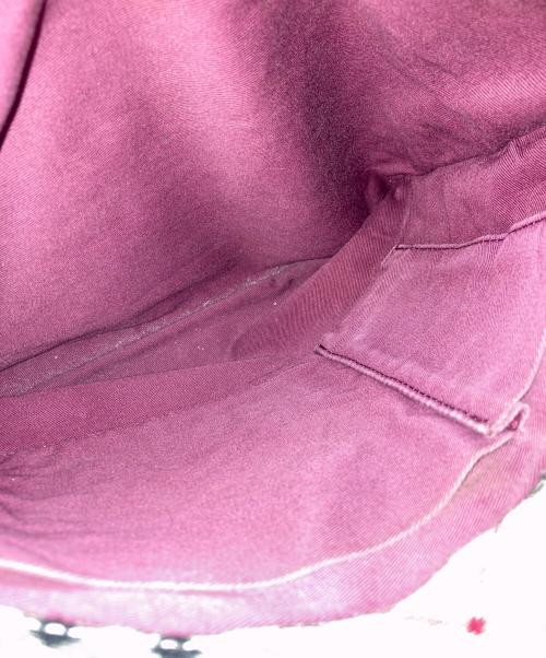 BURBERRY BLUE LABEL（バーバリー ブルー レーベル）BURBERRY BLUE LABEL (バーバリー ブルー レーベル) ワンショルダーバッグ レッド×ブラウンの古着・服飾アイテム