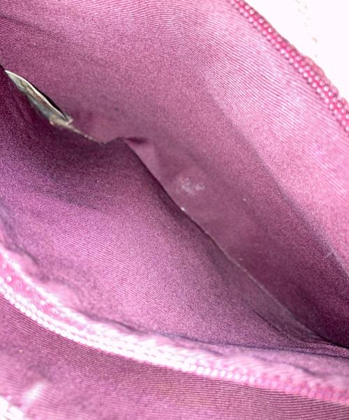 BURBERRY BLUE LABEL（バーバリー ブルー レーベル）BURBERRY BLUE LABEL (バーバリー ブルー レーベル) ワンショルダーバッグ レッド×ブラウンの古着・服飾アイテム