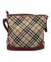 BURBERRY BLUE LABEL (バーバリー ブルー レーベル) ワンショルダーバッグ レッド×ブラウン：8000円