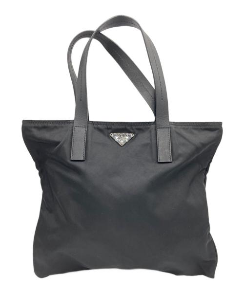 PRADA（プラダ）PRADA (プラダ) ナイロントートバッグ ブラックの古着・服飾アイテム