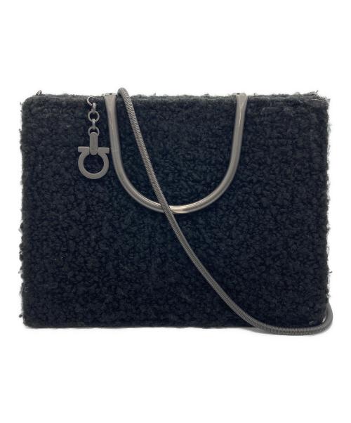 Salvatore Ferragamo（サルヴァトーレ フェラガモ）Salvatore Ferragamo (サルヴァトーレ フェラガモ) 2WAYショルダーバッグ ブラックの古着・服飾アイテム