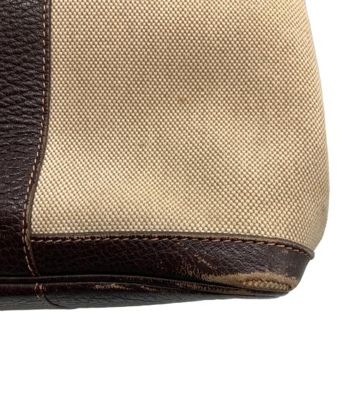 HERMES（エルメス）HERMES (エルメス) トートバッグ アイボリー×ブラウンの古着・服飾アイテム