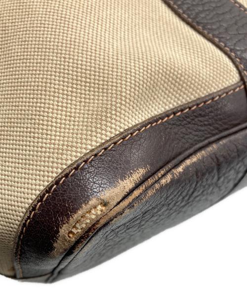 HERMES（エルメス）HERMES (エルメス) トートバッグ アイボリー×ブラウンの古着・服飾アイテム