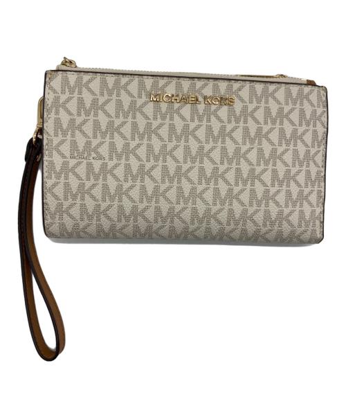 MICHAEL KORS（マイケル・コース）MICHAEL KORS (マイケル・コース) 2つ折り財布 ホワイトの古着・服飾アイテム