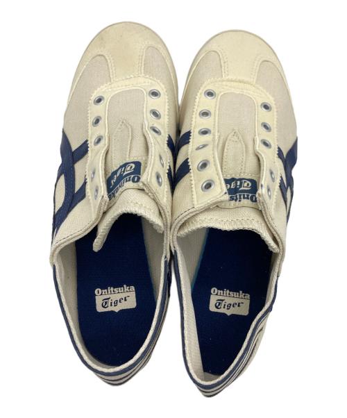 Onitsuka Tiger（オニツカタイガー）Onitsuka Tiger (オニツカタイガー) ローカットスニーカー ベージュ×ネイビー サイズ:24.0cmの古着・服飾アイテム