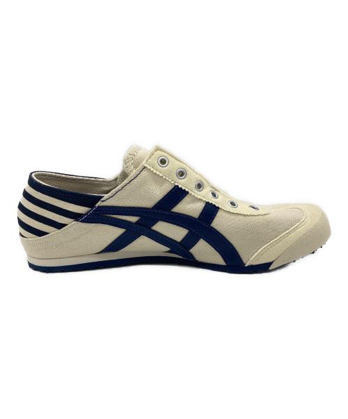 Onitsuka Tiger（オニツカタイガー）Onitsuka Tiger (オニツカタイガー) ローカットスニーカー ベージュ×ネイビー サイズ:24.0cmの古着・服飾アイテム