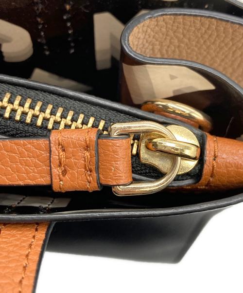 MARC JACOBS（マークジェイコブズ）MARC JACOBS (マークジェイコブズ) 2WAYバッグ ブラック×ブラウン×ホワイトの古着・服飾アイテム