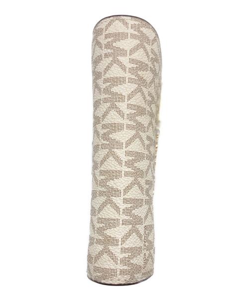 MICHAEL KORS（マイケル・コース）MICHAEL KORS (マイケル・コース) 2つ折り財布 ホワイト×ブルーの古着・服飾アイテム