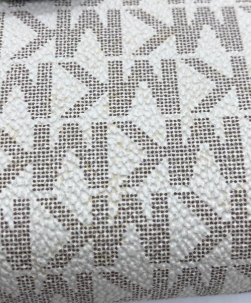 MICHAEL KORS（マイケル・コース）MICHAEL KORS (マイケル・コース) 2つ折り財布 ホワイト×ブルーの古着・服飾アイテム