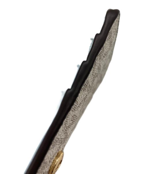 MICHAEL KORS（マイケル・コース）MICHAEL KORS (マイケル・コース) 2つ折り財布 ホワイト×ブルーの古着・服飾アイテム