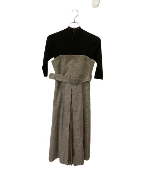 FRAY ID（フレイ アイディー）FRAY ID (フレイ アイディー) 長袖ワンピース ブラウン サイズ:1 未使用品の古着・服飾アイテム