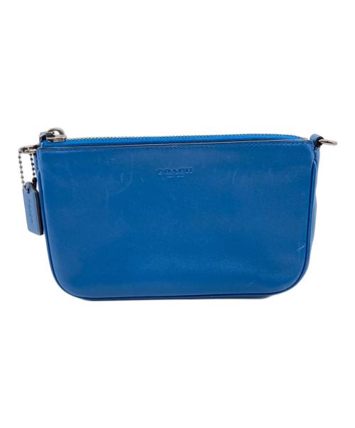 COACH（コーチ）COACH (コーチ) アクセサリーポーチ ブルーの古着・服飾アイテム
