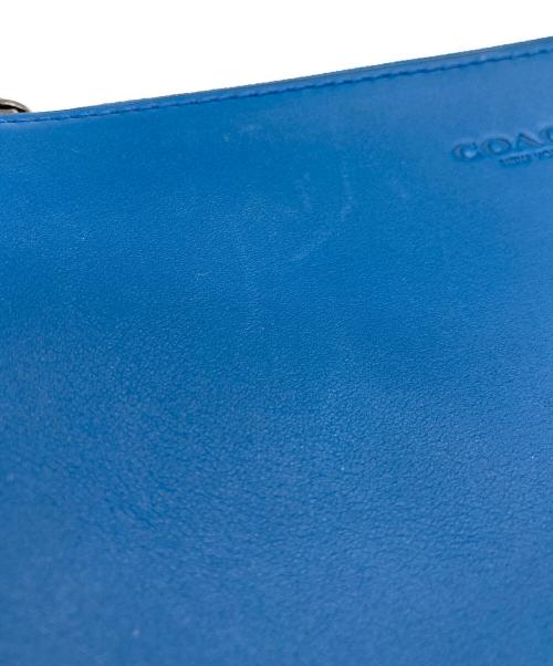 COACH（コーチ）COACH (コーチ) アクセサリーポーチ ブルーの古着・服飾アイテム