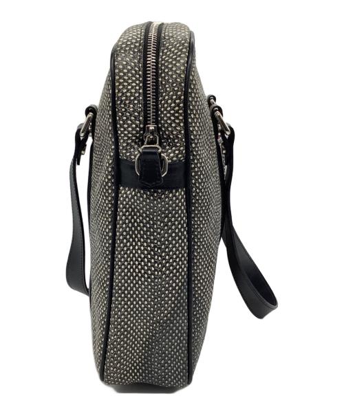 JACQUES LE CORRE（ジャックルコー）JACQUES LE CORRE (ジャックルコー) パイソン型押しトートバッグ ブラックの古着・服飾アイテム