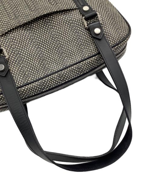 JACQUES LE CORRE（ジャックルコー）JACQUES LE CORRE (ジャックルコー) パイソン型押しトートバッグ ブラックの古着・服飾アイテム