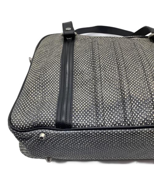 JACQUES LE CORRE（ジャックルコー）JACQUES LE CORRE (ジャックルコー) パイソン型押しトートバッグ ブラックの古着・服飾アイテム