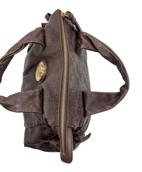 GUCCI（グッチ）GUCCI (グッチ) ハンドバッグ ブラウンの古着・服飾アイテム