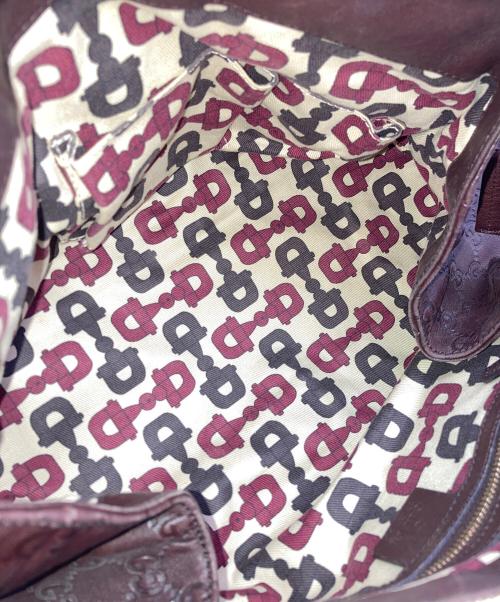 GUCCI（グッチ）GUCCI (グッチ) ハンドバッグ ブラウンの古着・服飾アイテム