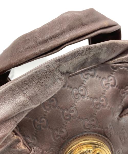 GUCCI（グッチ）GUCCI (グッチ) ハンドバッグ ブラウンの古着・服飾アイテム