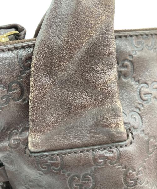 GUCCI（グッチ）GUCCI (グッチ) ハンドバッグ ブラウンの古着・服飾アイテム