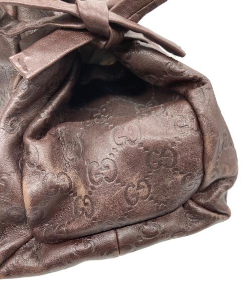 GUCCI（グッチ）GUCCI (グッチ) ハンドバッグ ブラウンの古着・服飾アイテム