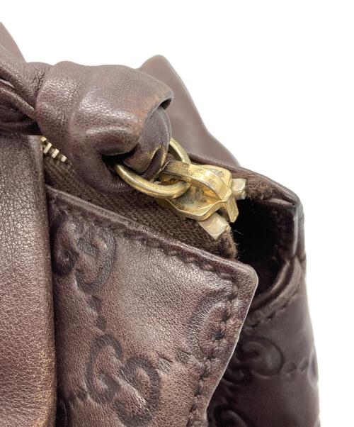 GUCCI（グッチ）GUCCI (グッチ) ハンドバッグ ブラウンの古着・服飾アイテム