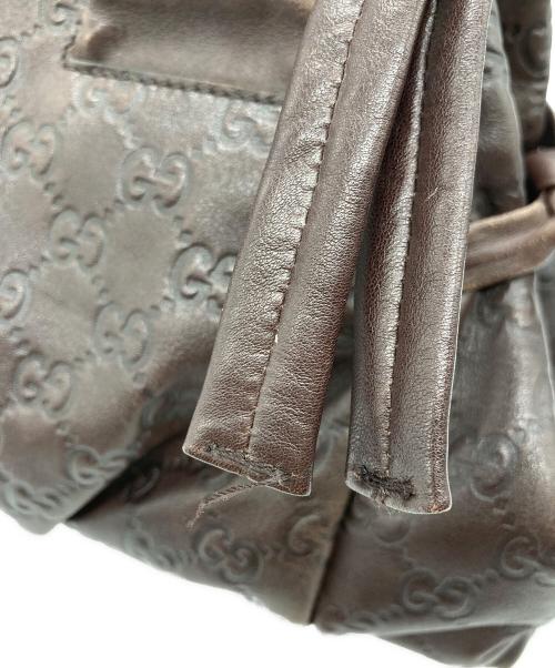 GUCCI（グッチ）GUCCI (グッチ) ハンドバッグ ブラウンの古着・服飾アイテム