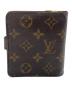LOUIS VUITTON (ルイ ヴィトン) コンパクトジップ ブラウン：18000円