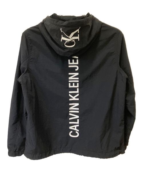 Calvin Klein Jeans（カルバンクラインジーンズ）Calvin Klein Jeans (カルバンクラインジーンズ) ナイロンジャケット ブラック サイズ:Sの古着・服飾アイテム