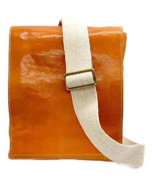 genten（ゲンテン）genten (ゲンテン) レザーショルダーバッグ キャメルの古着・服飾アイテム