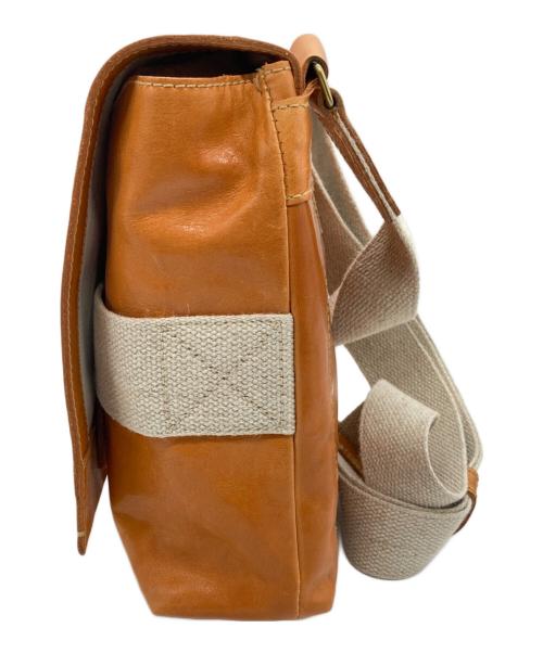 genten（ゲンテン）genten (ゲンテン) レザーショルダーバッグ キャメルの古着・服飾アイテム