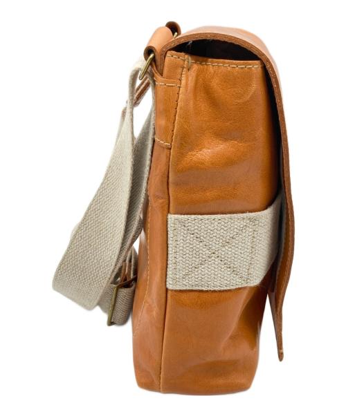 genten（ゲンテン）genten (ゲンテン) レザーショルダーバッグ キャメルの古着・服飾アイテム