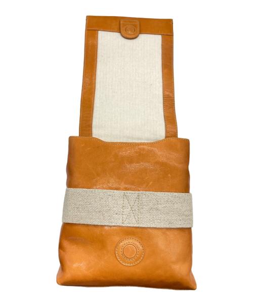 genten（ゲンテン）genten (ゲンテン) レザーショルダーバッグ キャメルの古着・服飾アイテム